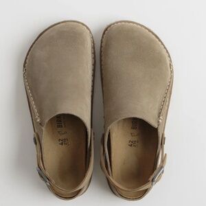 Birkenstock Lutry Premium Suede - Gray Taupe